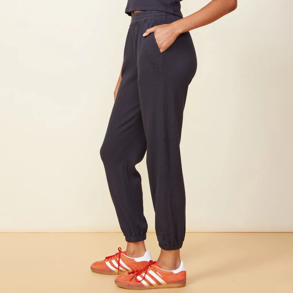 Sweats*MONROW Baby Thermal Oversized Sweats FADEDBLACK