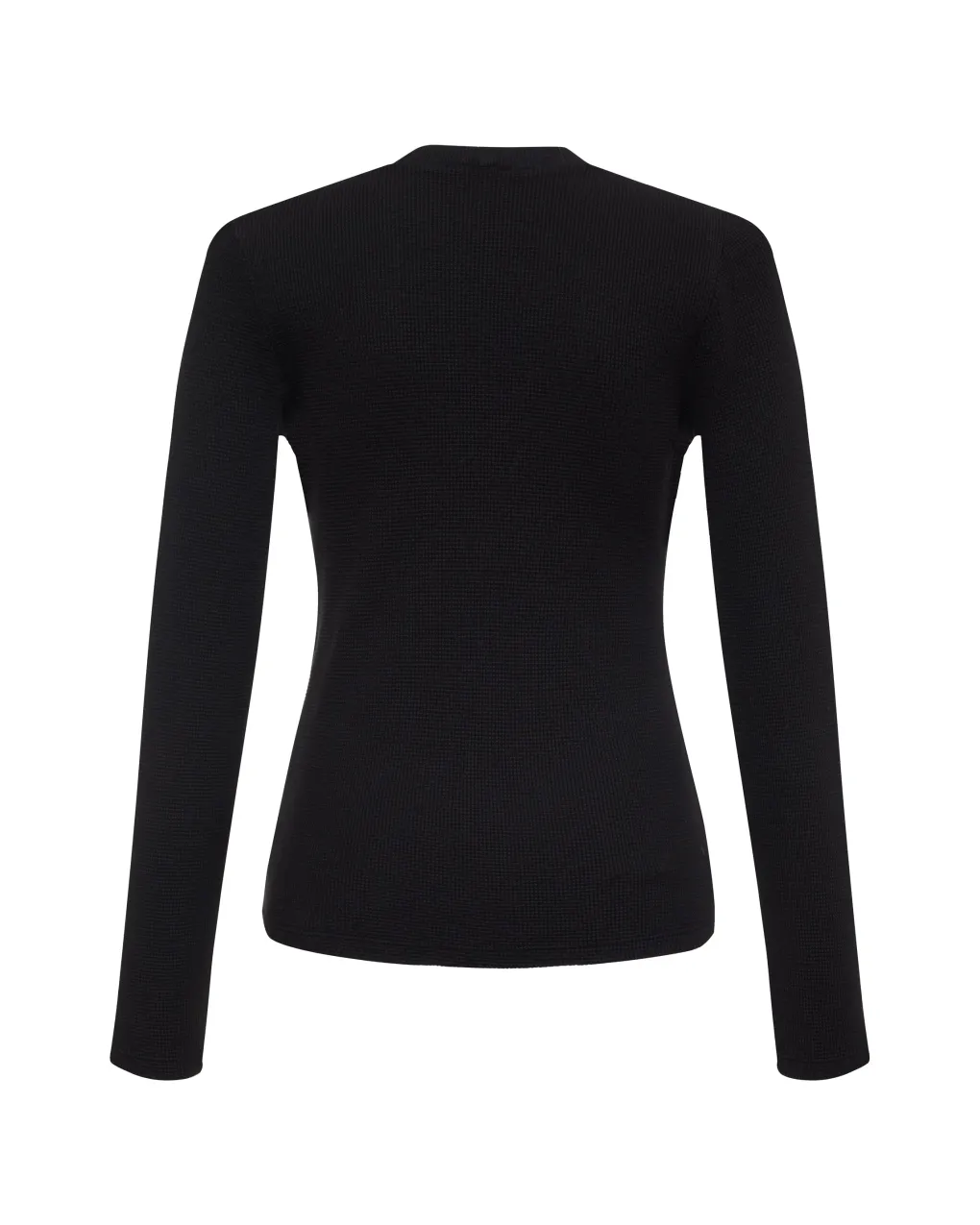 Long Sleeve*MONROW Baby Thermal V Neck Henley BLACK
