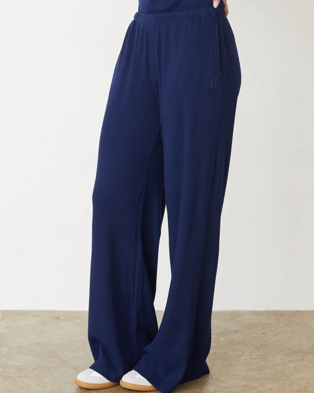 Pants|Sweats*MONROW Baby Thermal Wide Leg Pant NAVY