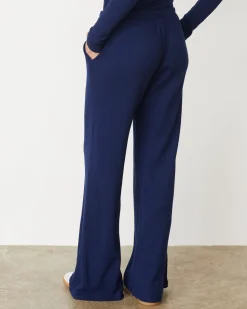 Pants|Sweats*MONROW Baby Thermal Wide Leg Pant NAVY