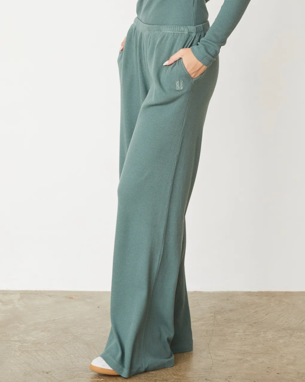 Pants|Sweats*MONROW Baby Thermal Wide Leg Pant CACTUS
