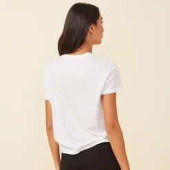 Tees*MONROW Basic Crew Neck Tee WHITE