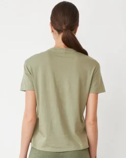 Tees*MONROW Basic Crew Neck Tee ARMY