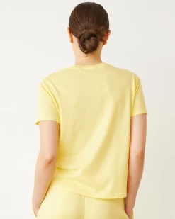 Tees*MONROW Basic Crew Neck Tee LEMON