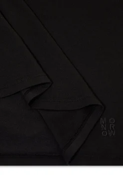 Tees*MONROW Basic Crew Neck Tee BLACK
