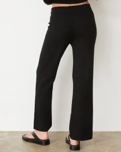 Sets|Pants*MONROW Boucle Knit Relaxed Pant BLACK