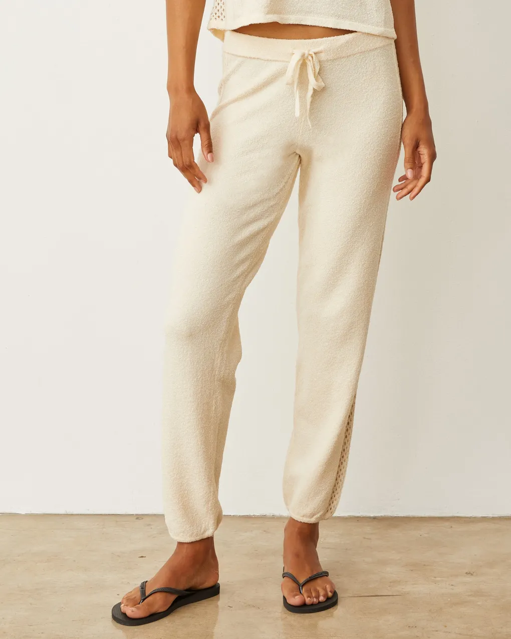 Sweats*MONROW Boucle Knit Vintage Sweat CREAM