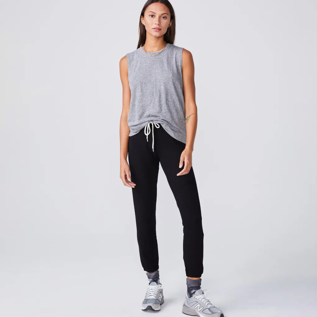 Tanks*MONROW Boyfriend Muscle Tank GRANITE