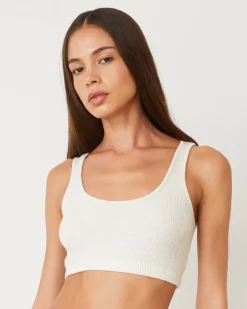 Travel Essentials|Sets*MONROW Brushed Rib Bralette NATURAL