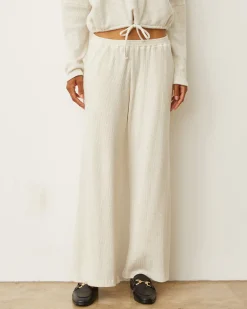 Sweats*MONROW Brushed Rib Pant ASH
