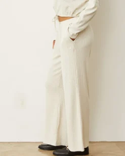 Sweats*MONROW Brushed Rib Pant ASH