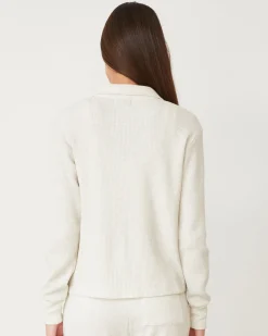Travel Essentials|Sets*MONROW Brushed Thermal Henley NATURAL