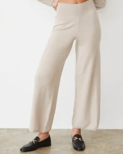 Travel Essentials|Sets*MONROW Cashmere Crop Pant CHALK