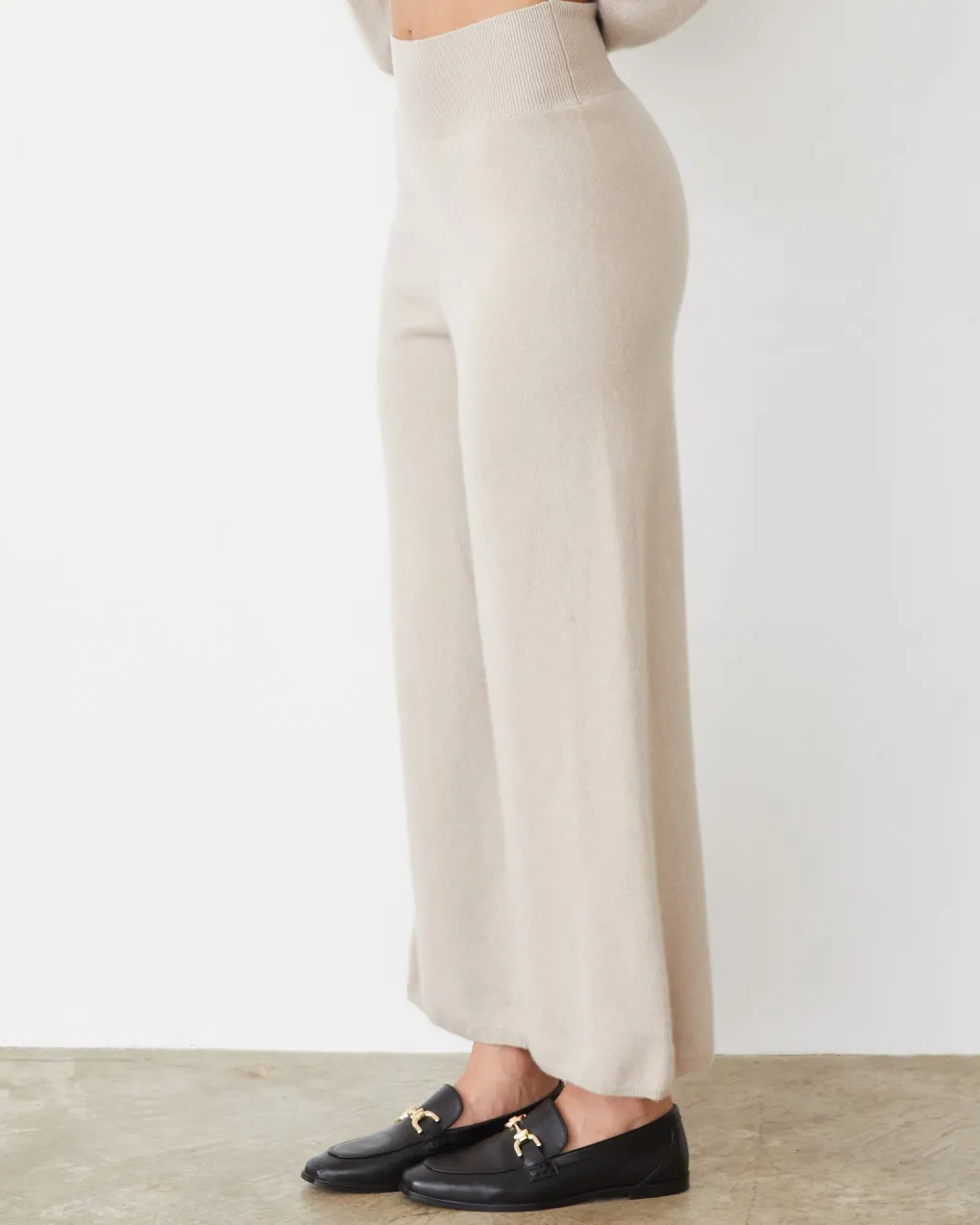 Travel Essentials|Sets*MONROW Cashmere Crop Pant CHALK