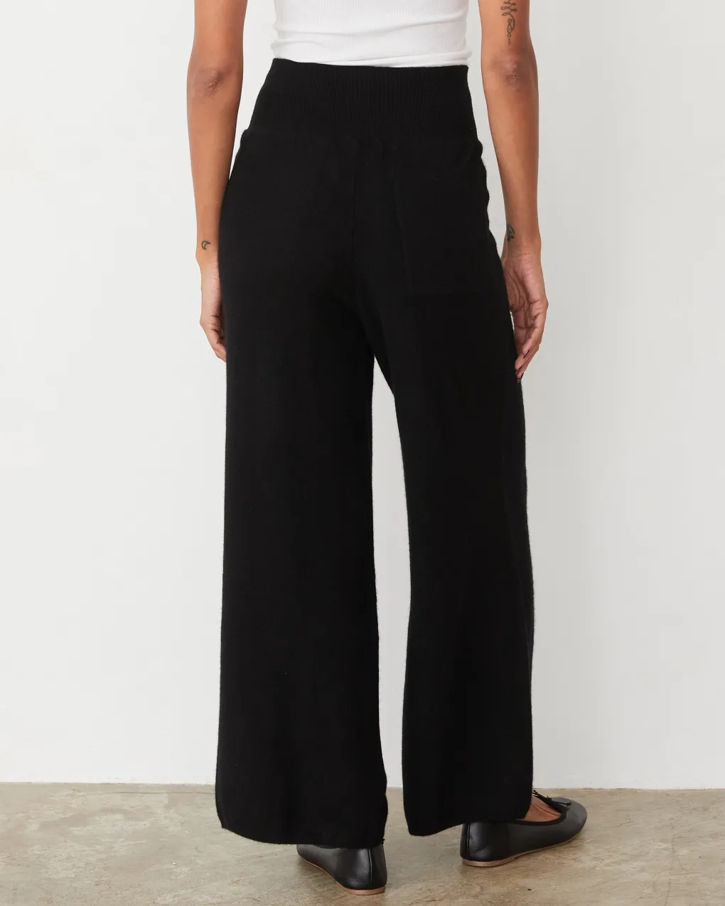 Travel Essentials|Sets*MONROW Cashmere Crop Pant BLACK