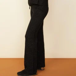 Sweats*MONROW Cashmere Neps Lounge Sweats BLACK