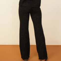 Sweats*MONROW Cashmere Neps Lounge Sweats BLACK