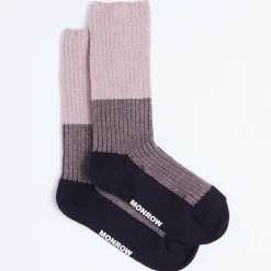 Socks|Accessories*MONROW Color Block Socks CLAY/ICEDCOFFEE/BLACK