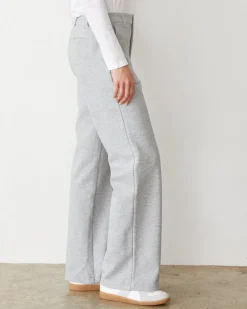 Pants*MONROW Cotton Knit Patch Pocket Pant WHITEHEATHER