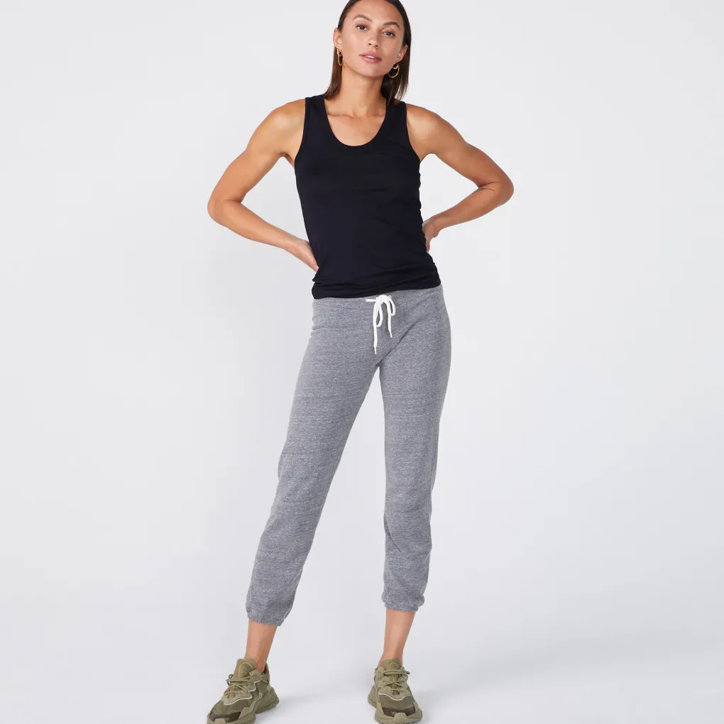Tanks*MONROW Cotton Modal Narrow Tank - Color BLACK