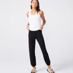 Tanks*MONROW Cotton Modal Narrow Tank - Color WHITE
