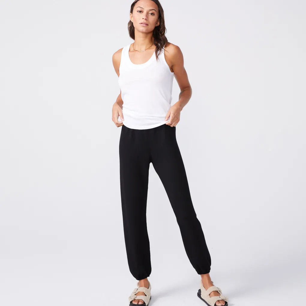 Tanks*MONROW Cotton Modal Narrow Tank - Color WHITE