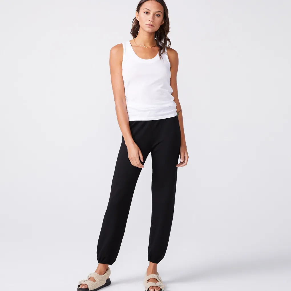 Tanks*MONROW Cotton Modal Narrow Tank - Color WHITE