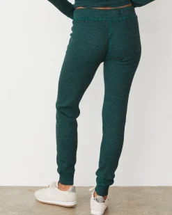 Sets|Sweats*MONROW Cozy Heather Thermal Cuff Sweat FOREST
