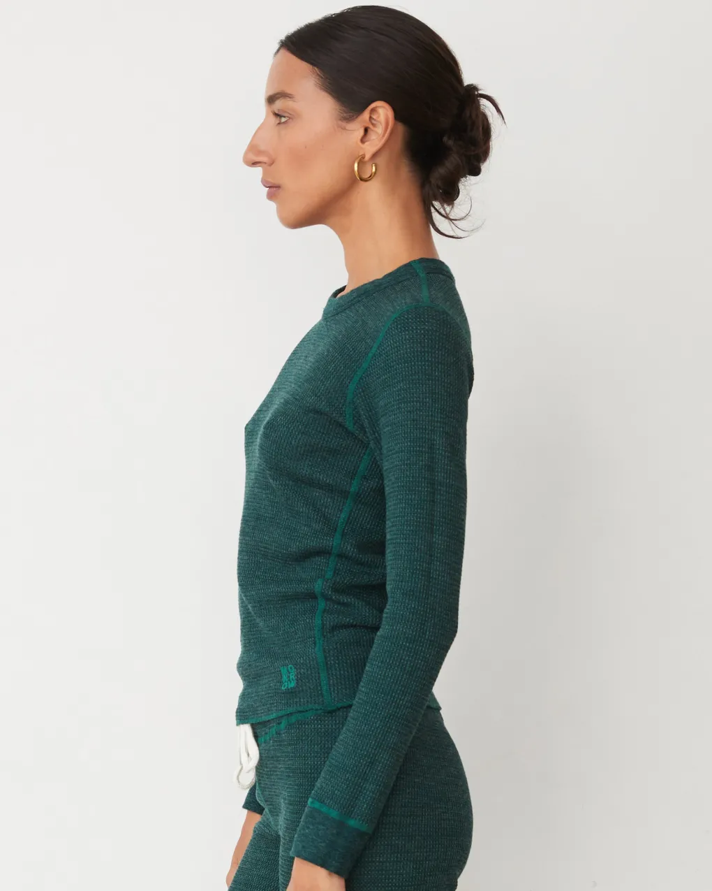 Sets|Long Sleeve*MONROW Cozy Heather Thermal Long Sleeve FOREST