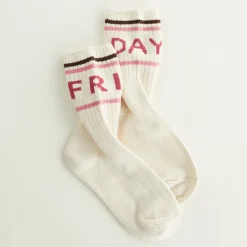 Accessories|Socks*MONROW Days Of The Week Organic Cotton Sock Set IVORY