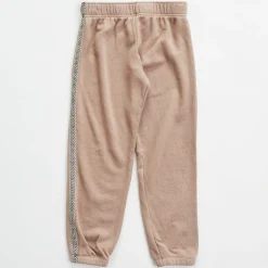 Kids*MONROW Kids Chevron Trim Elastic Waist Sweats TAUPE
