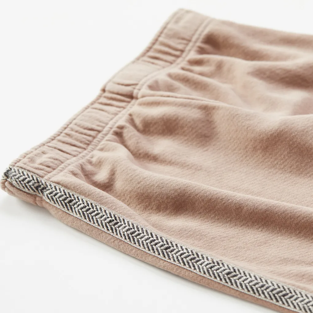 Kids*MONROW Kids Chevron Trim Elastic Waist Sweats TAUPE