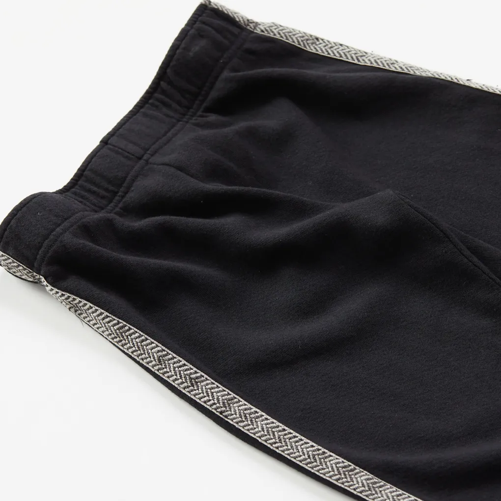 Kids*MONROW Kids Chevron Trim Elastic Waist Sweats BLACK