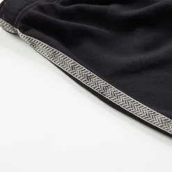 Kids*MONROW Kids Chevron Trim Elastic Waist Sweats BLACK