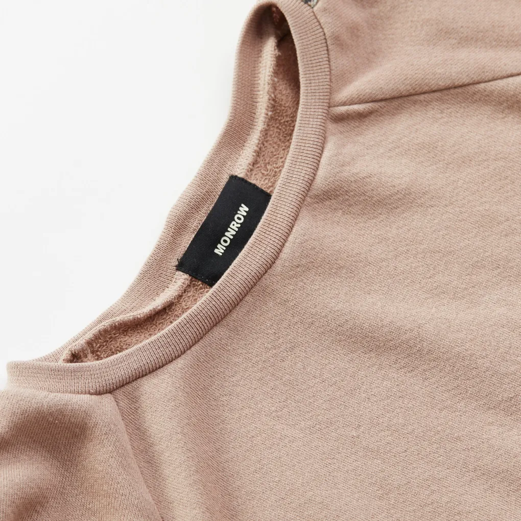 Kids*MONROW Kids Chevron Trim Raglan Sweatshirt TAUPE