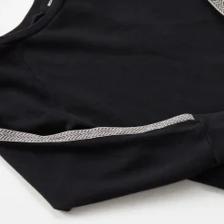 Kids*MONROW Kids Chevron Trim Raglan Sweatshirt BLACK
