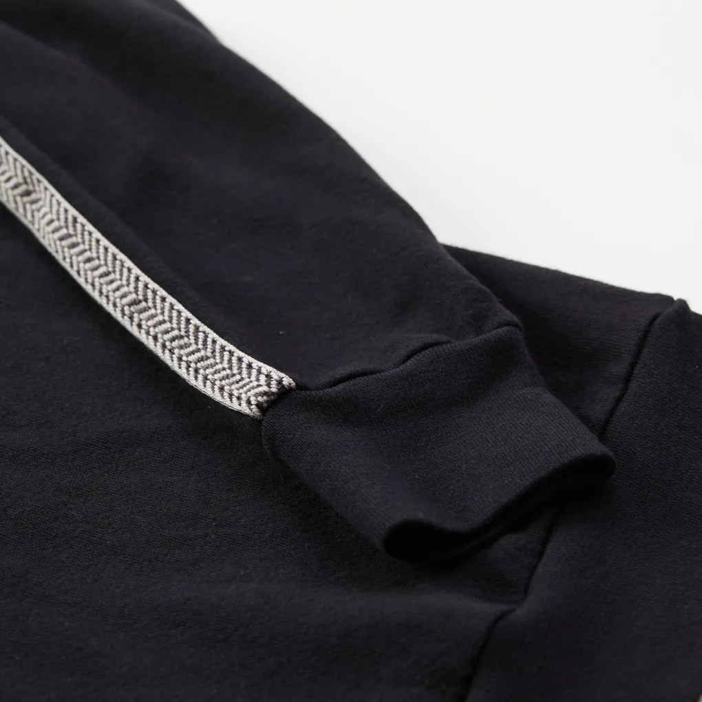 Kids*MONROW Kids Chevron Trim Raglan Sweatshirt BLACK