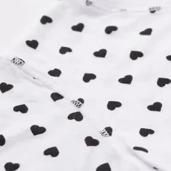 Kids*MONROW Kids Heart Crew Neck WHITE