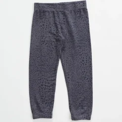 Kids*MONROW Kids Mini Cheetah Elastic Waist Sweats VINTAGEBLACK