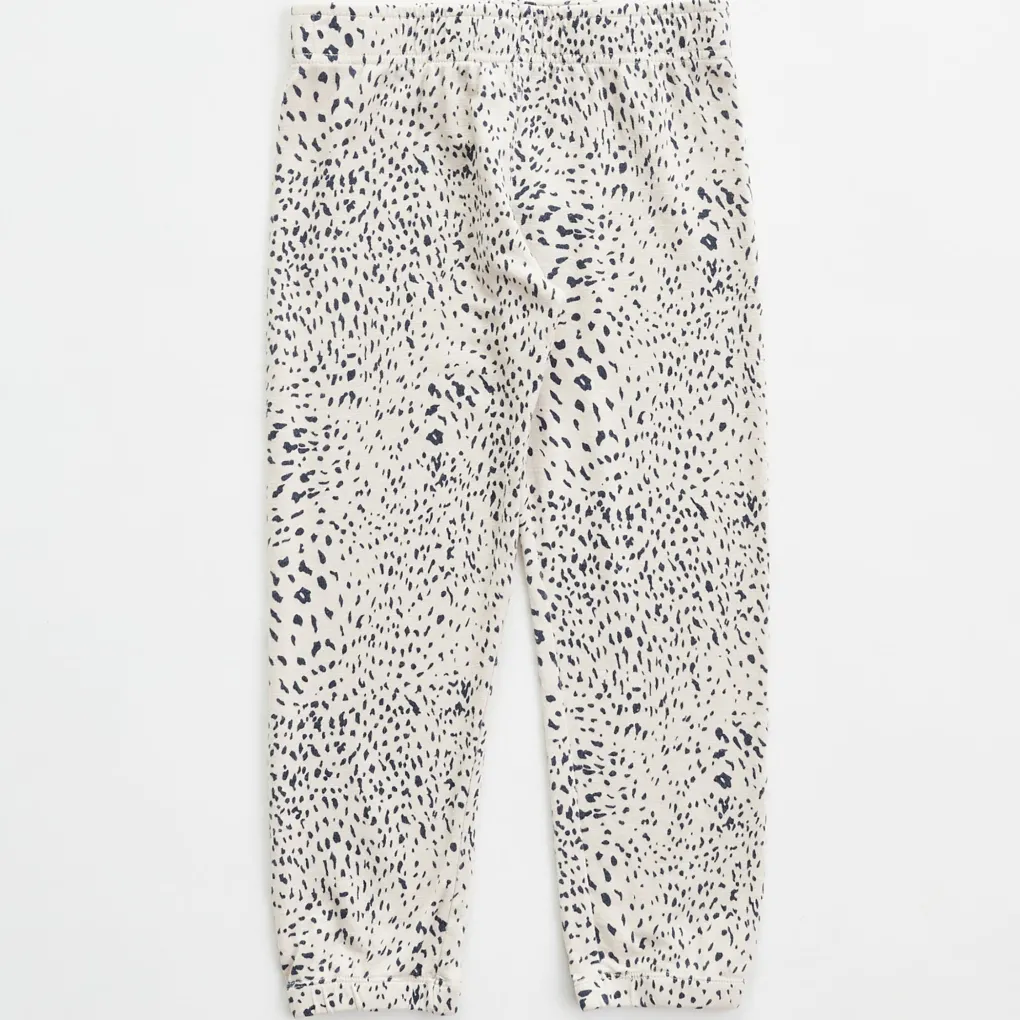 Kids*MONROW Kids Mini Cheetah Elastic Waist Sweats BONE