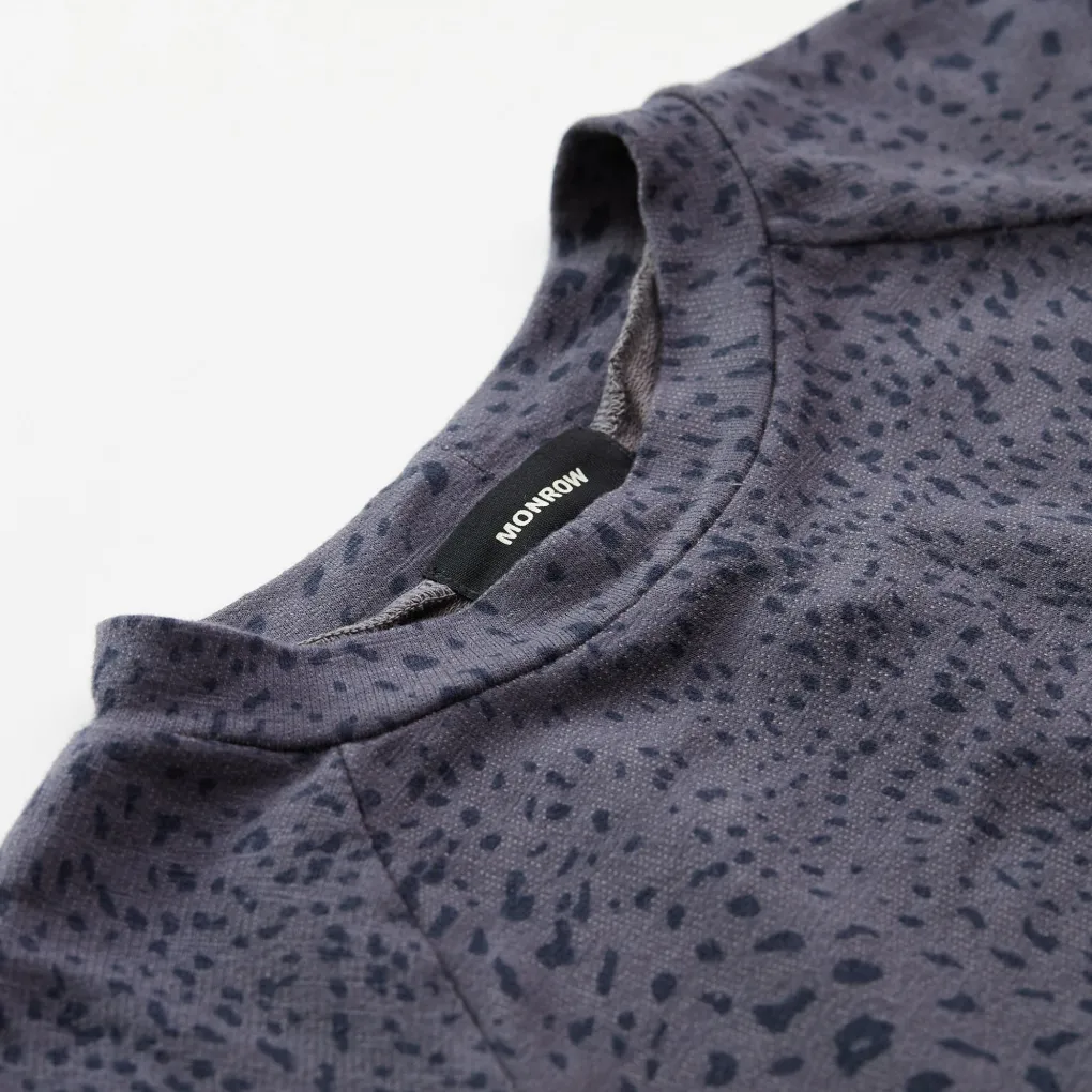 Kids*MONROW Kids Mini Cheetah Raglan Sweatshirt VINTAGEBLACK