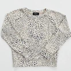 Kids*MONROW Kids Mini Cheetah Raglan Sweatshirt BONE