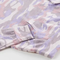 Kids*MONROW Kids Supersoft Camo Pullover Hoody PETALPINK