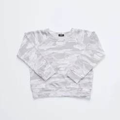 Kids*MONROW Kids Supersoft Camo Raglan WHITE