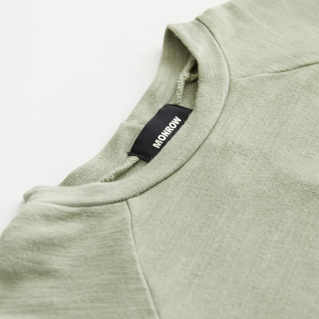 Kids*MONROW Kids Supersoft Raglan LIGHTOLIVE