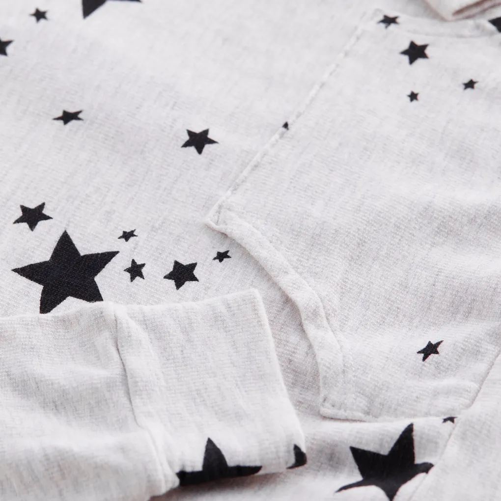 Kids*MONROW Kids Supersoft Stardust Pullover Hoody ASH