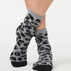 Socks|Accessories*MONROW Leopard Calf Socks HEATHERGREY