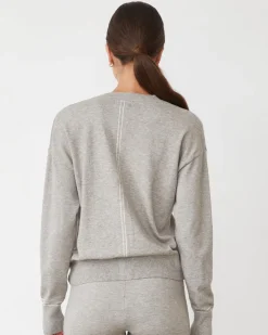 Soft Knit|Travel Essentials*MONROW Lightknit Cardigan HEATHERGREY