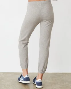 Soft Knit|Travel Essentials*MONROW Lightknit Contrast Stitch Vintage Sweat HEATHERGREY