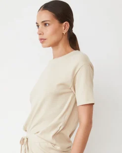 Soft Knit|Sets*MONROW Light Soft Knit Basic Tee SAND